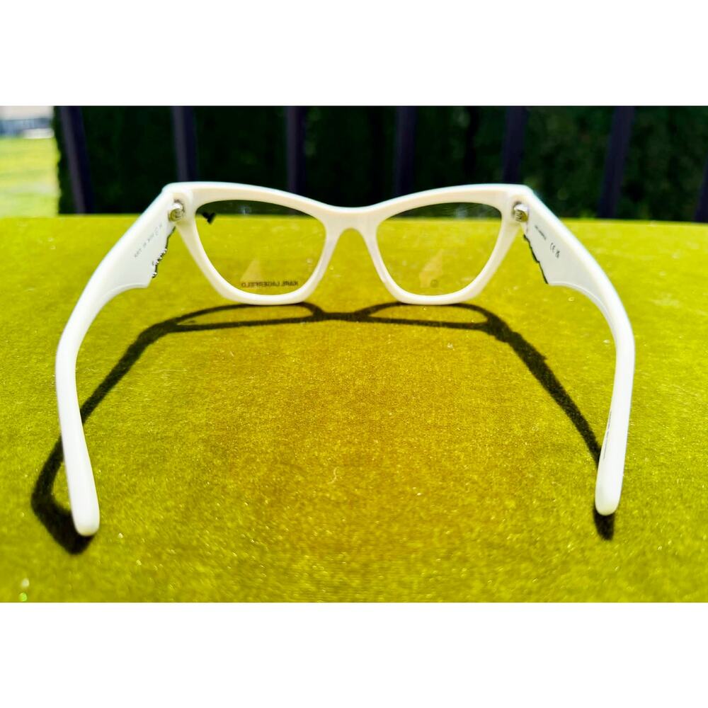 NWT Karl Lagerfeld KL6171 White Cat Eye Eyeglass Frames - Picture 4 of 6